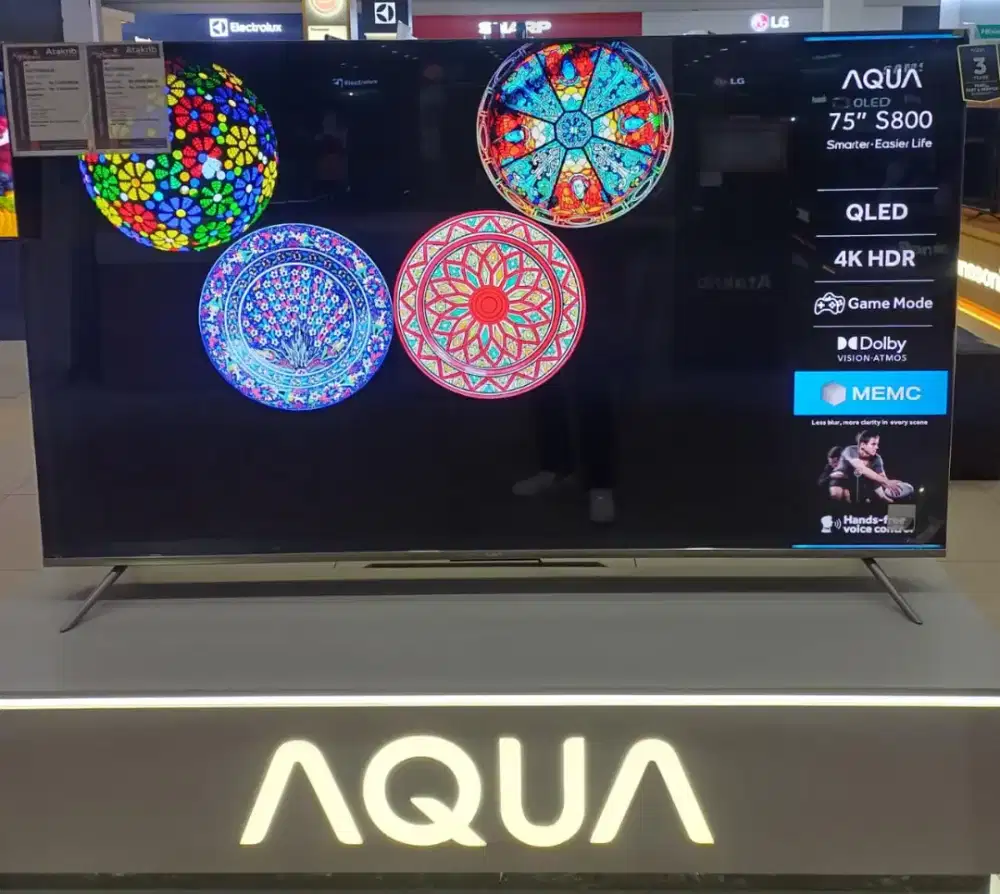 Tv Aqua 70in bisa di cicil 15 bulan