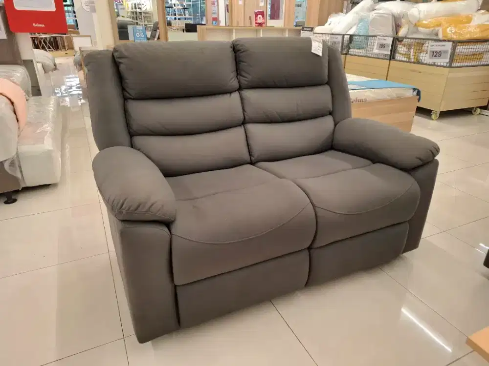 Sofa Recliner 2 Seater Abu abu