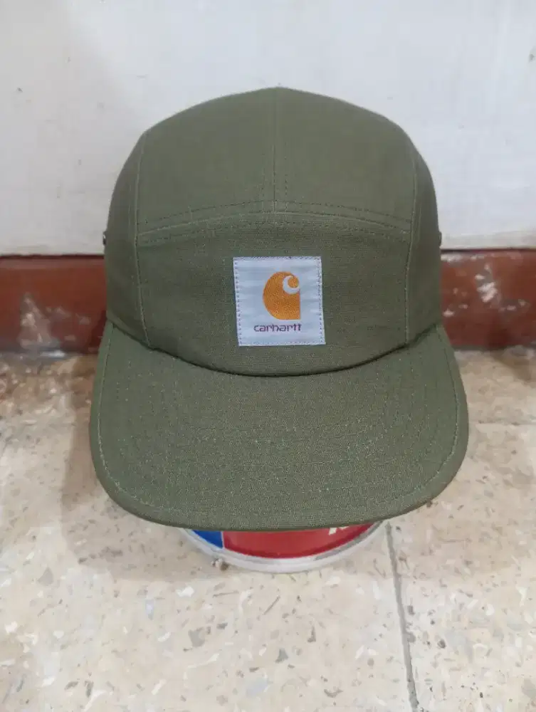 Topi carhart 5 panel big logo second bekas