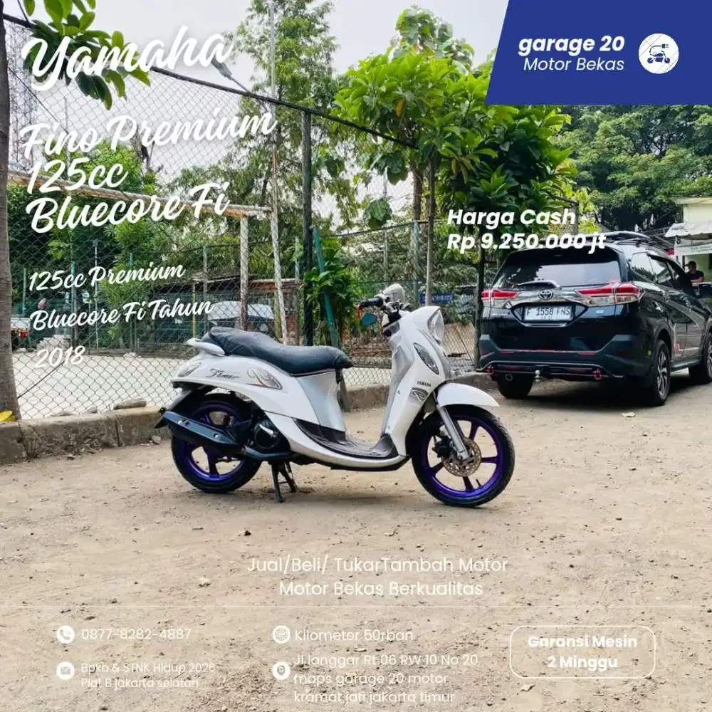 Yamaha Fino Premium 125cc Bluecore Fi Tahun 2018