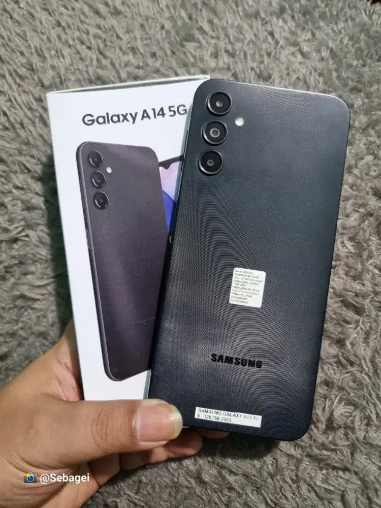 Samsung A14 5G NFC 12GB 6+6/128GB Murah Mulus No Minus (Lok Cicaheum)