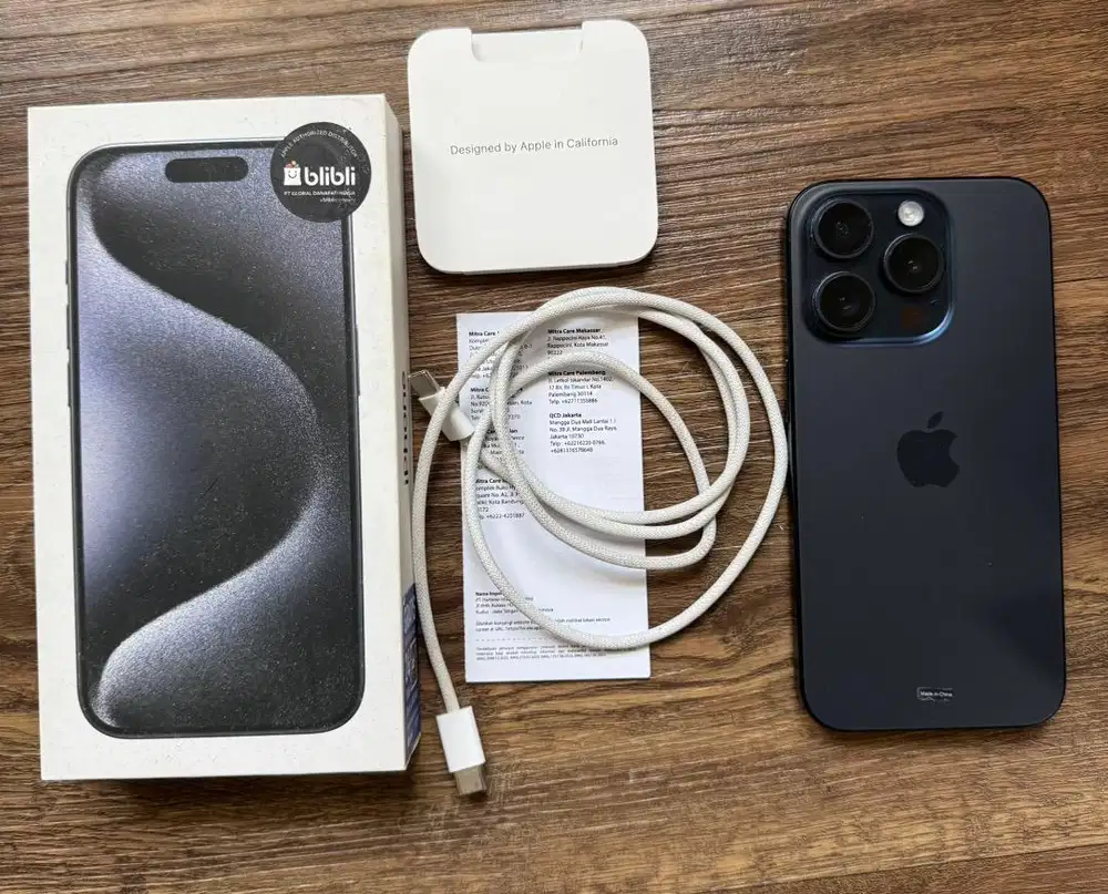 Dijual Iphone 15 Pro, Blue Titanium Colour
