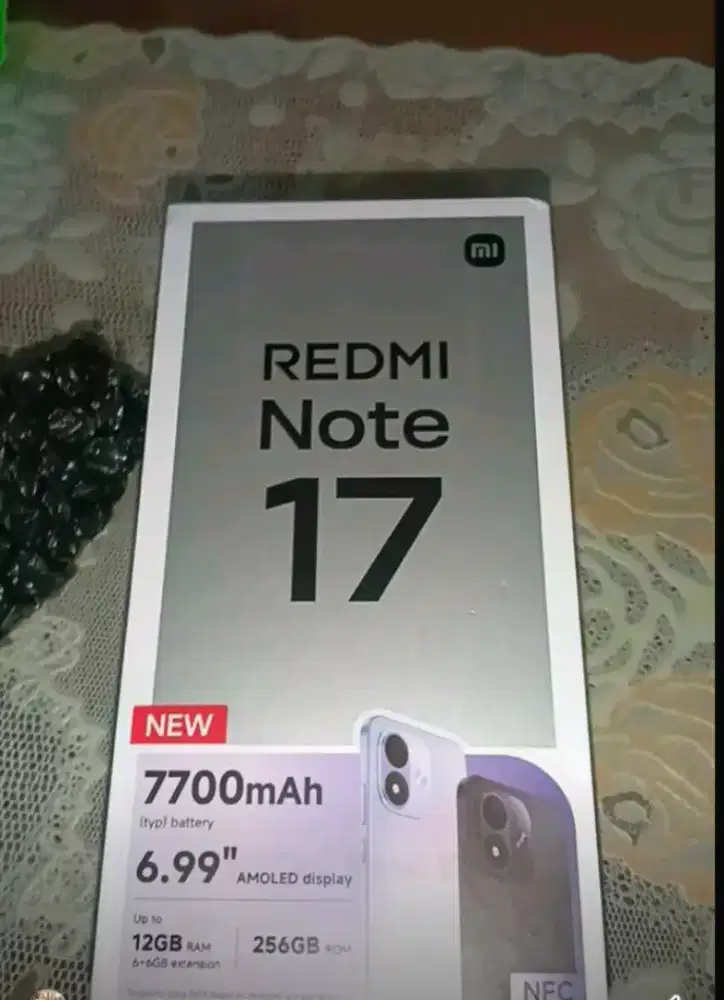 REDMI NOTE 17 4G RAM 6GB ROM 256GB