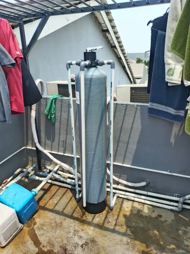Sepaket filter dengan 2 media