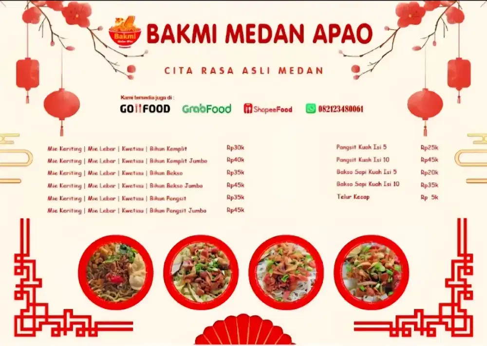 Koki masak bakmie BERPENGALAMAN
