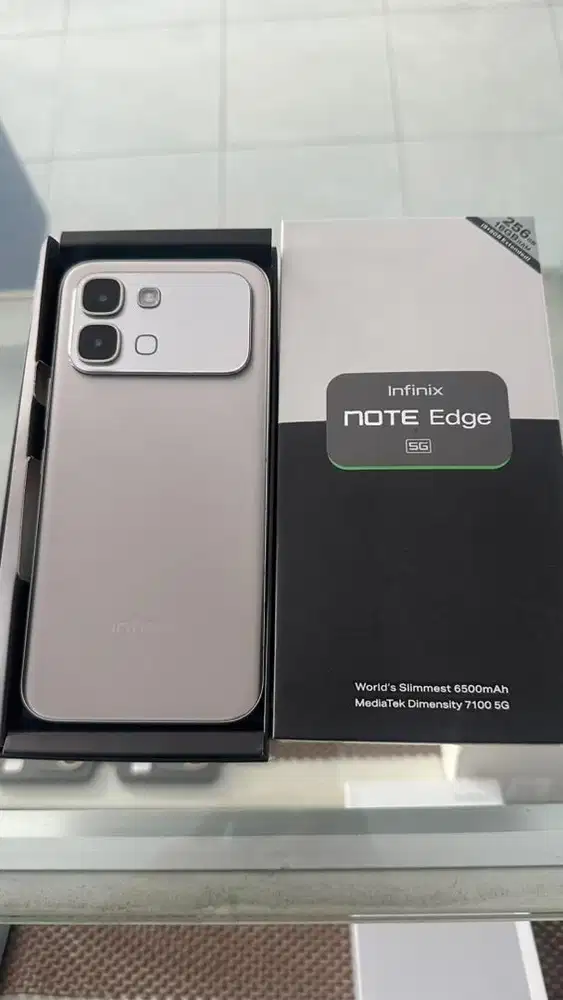 Infinx note edge 8:256gb bekas bergaransi