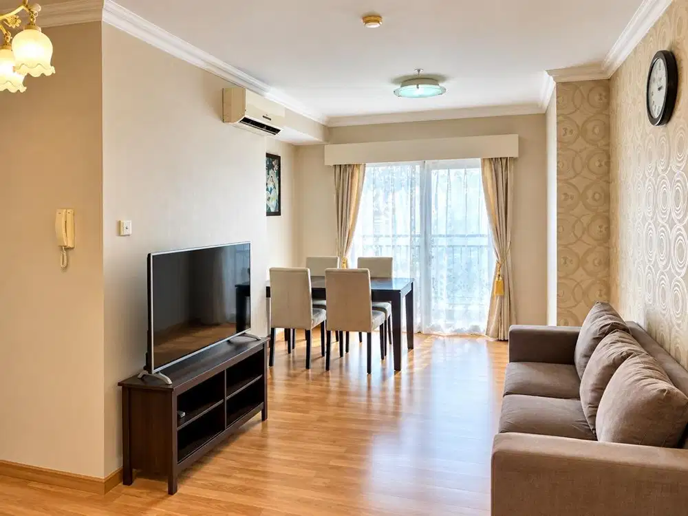 Sewa Cosmo Mansion Thamrin 3BR + Maid Room, Full Furnished
