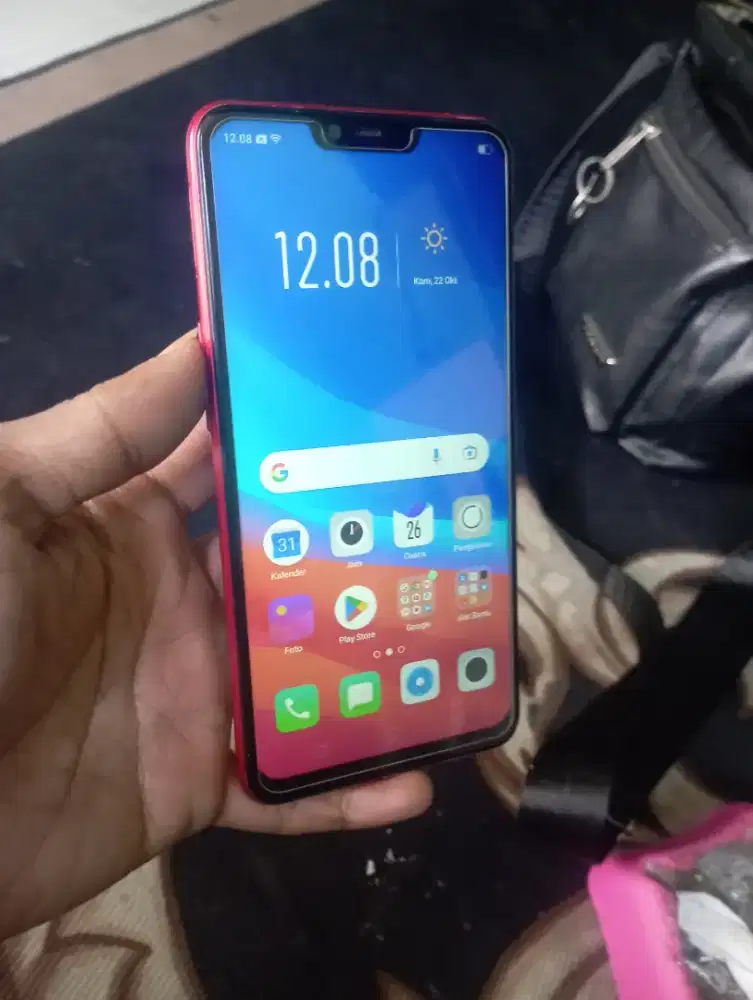 oppo a3s ram6/128gb hp aja lecet pemakaian