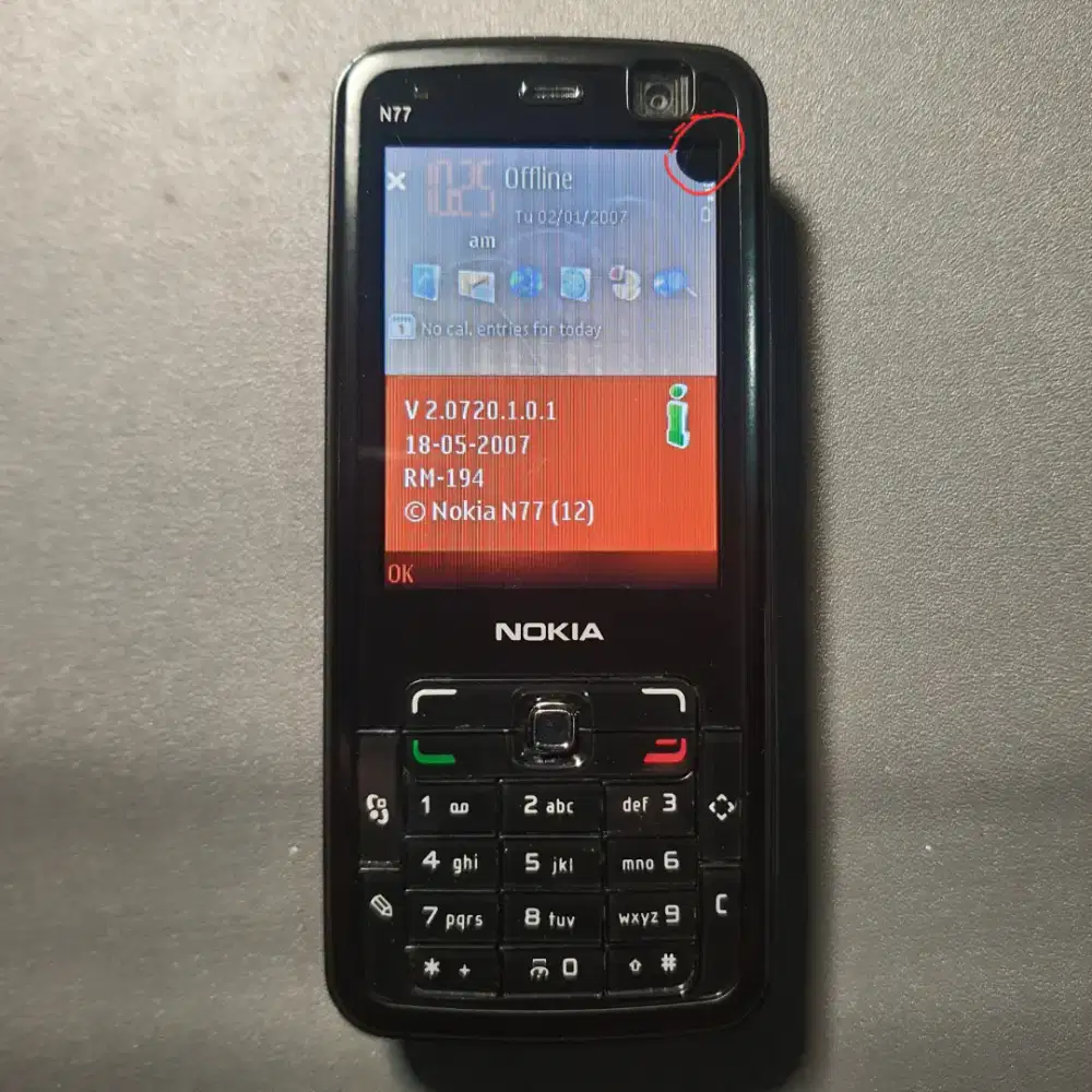 Nokia N77 Langka Kolpri