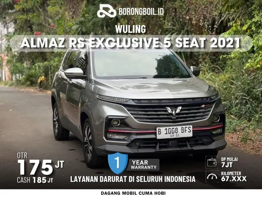 [KM67RIBU] Wuling Almaz RS Exclusive 5-Seater 2021 Abu abu