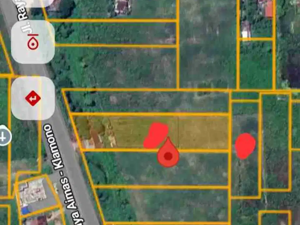 Jual Tanah di Kab.Sorong Jln.Sorong-Klamono Luas 33 X 120 / 80 X 25 Leter L