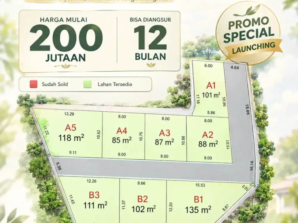 Kavling Cileunyi 200 Jutaan, SHM & Siap Bangun