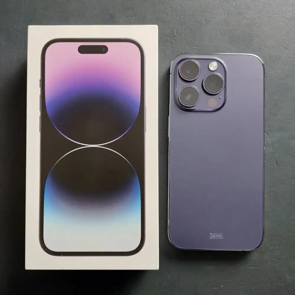 IPHONE 14 PRO 128GB DEEP PURPLE EX GARANSI RESMI