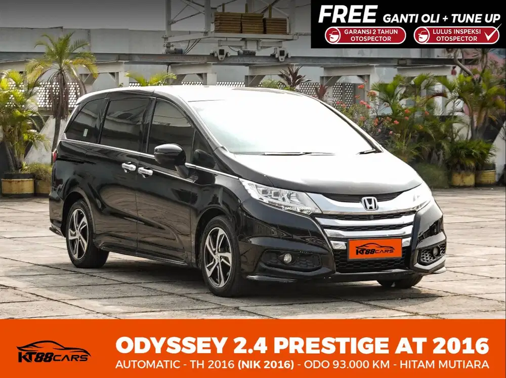 Full Record HONDA ODYSSEY 2.4 PRESTIGE 2016