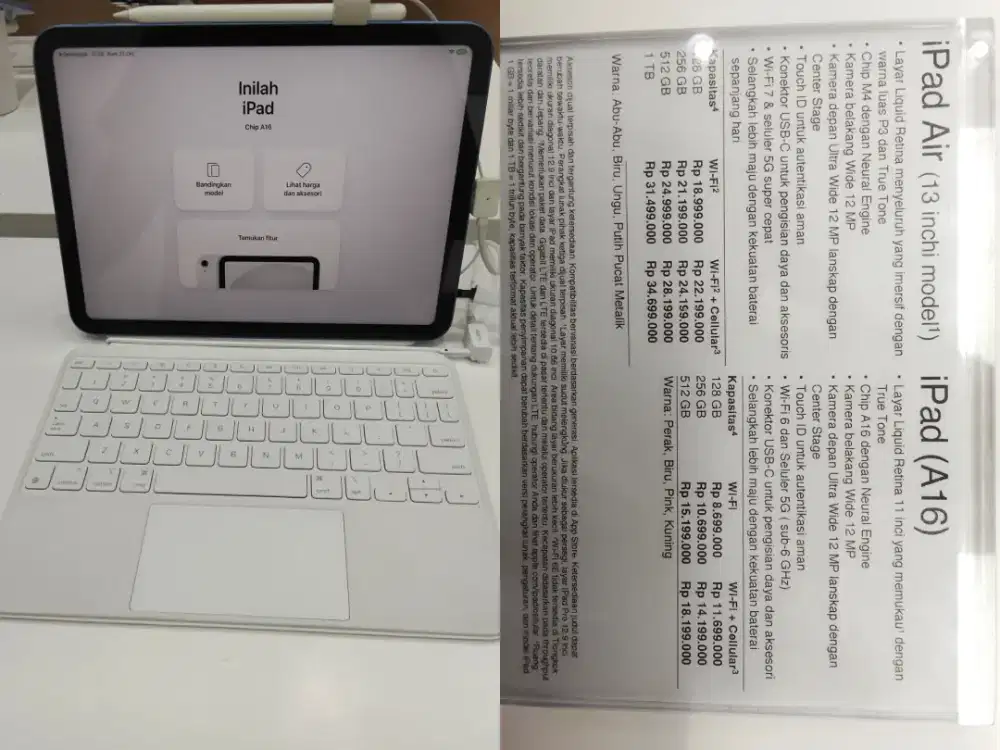 iPad ( A16 ) Kapasitas 128GB