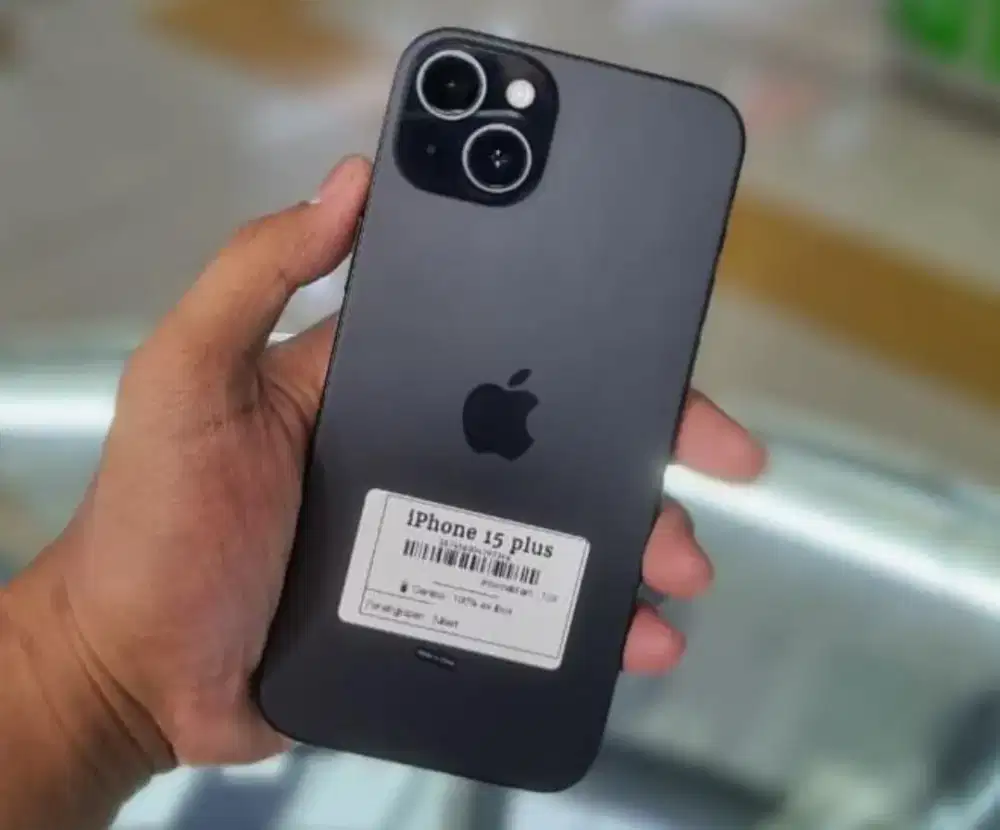 Iphone 15 plus -128gb - BH 100% - black mulus no dent fullset