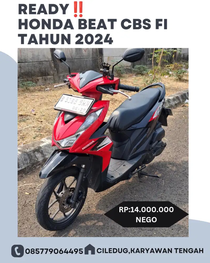 (A) Honda Beat Cbs Fi tahun 2024