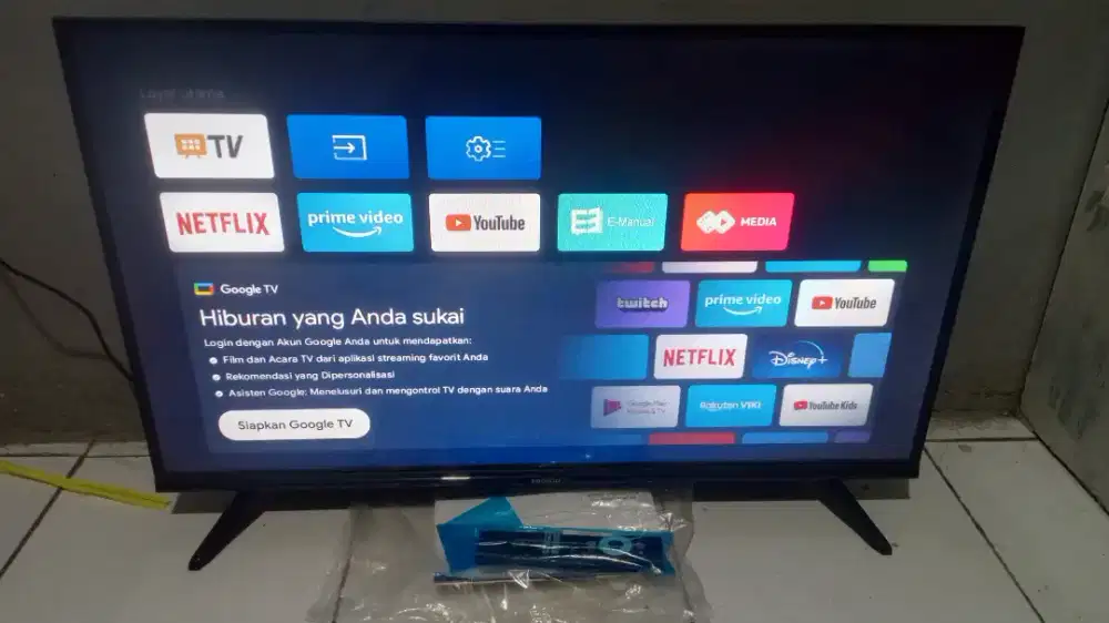 Tv led coocaa google tv 32inchi likenew