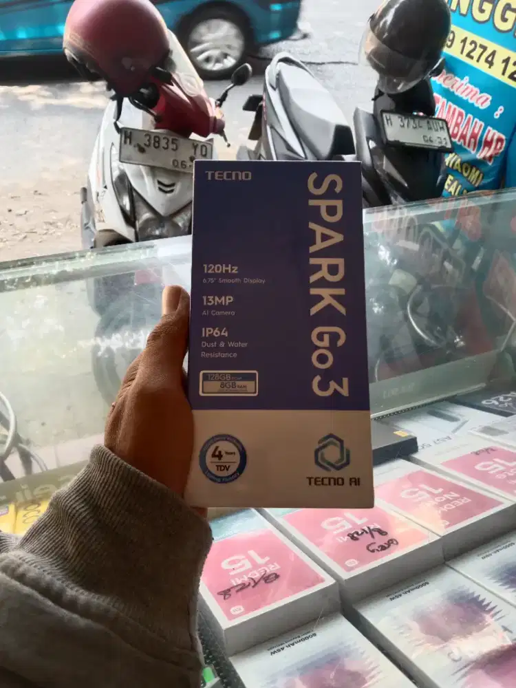 [ Fast respon WA ] Tecno Spark GO3 4+4/128 Garansi resmi 1thn