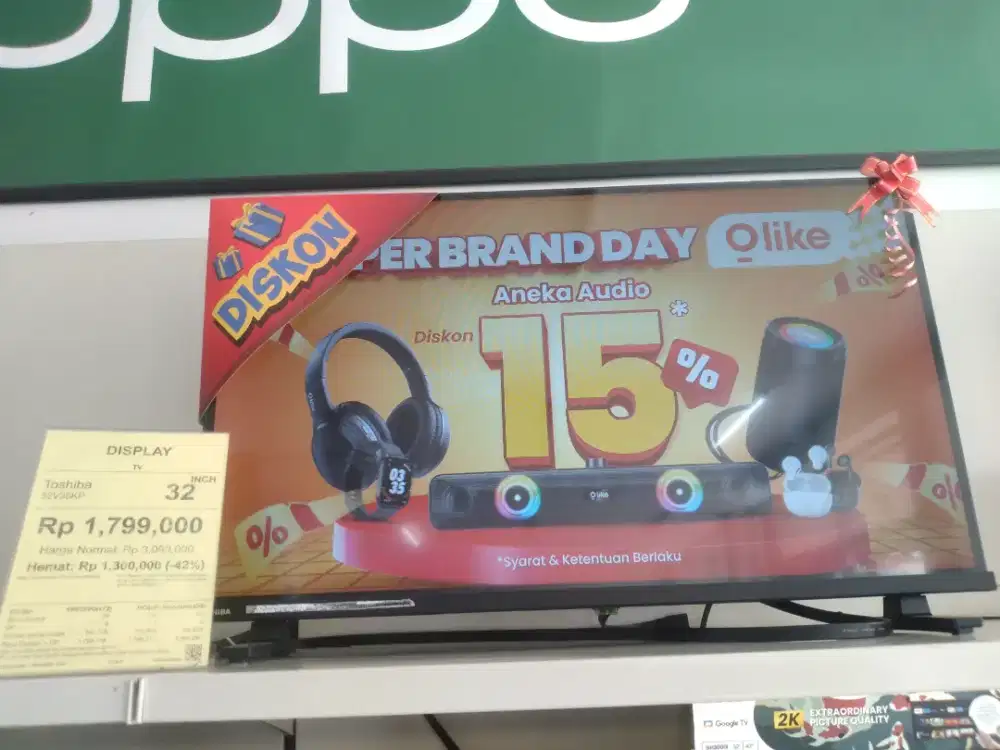 Tv ex display garansi aman