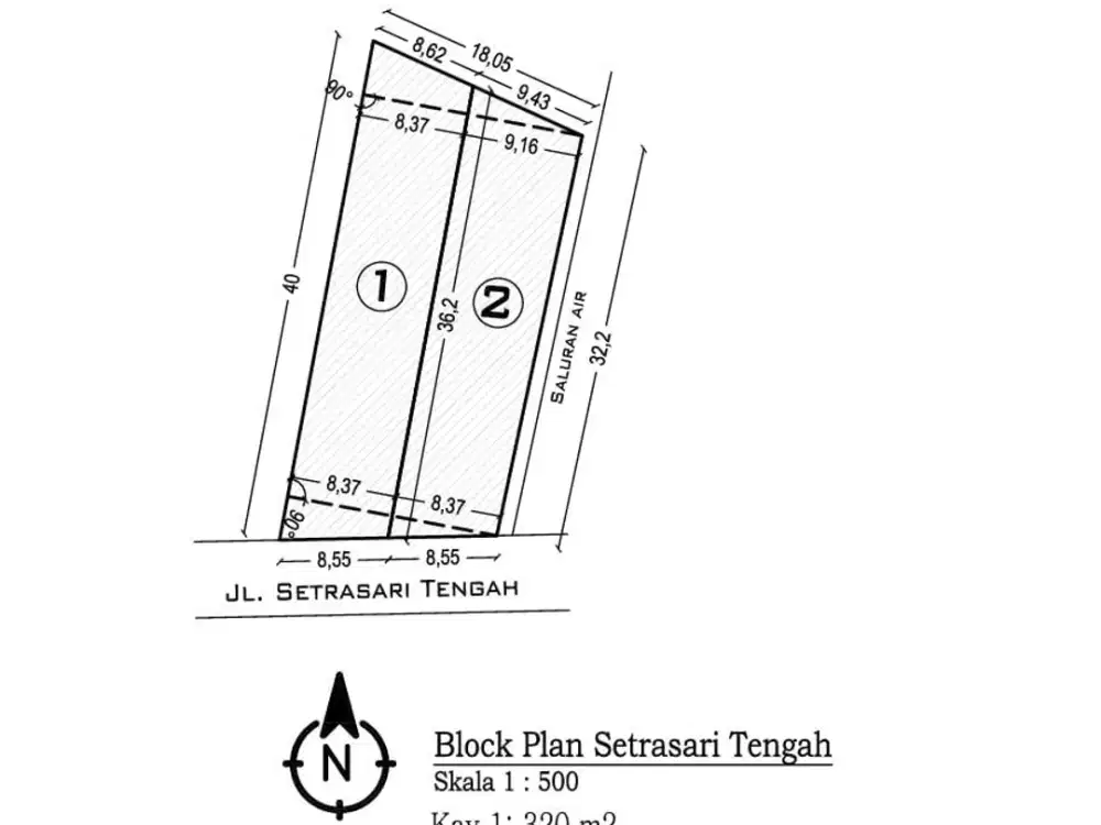 2 Kavling Siap Pakai di Setrasari Tengah Bandung