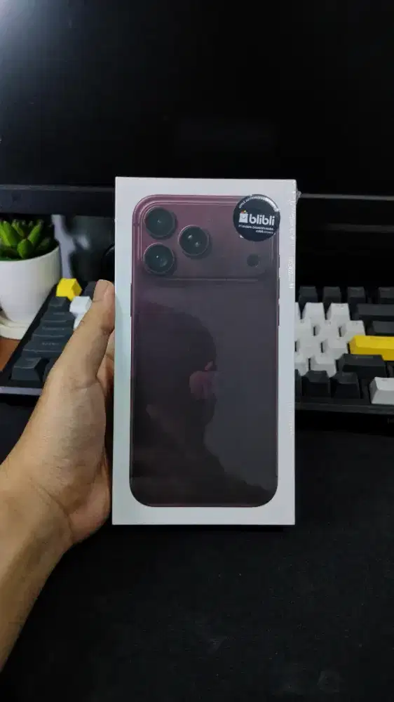 IPhone 18 pro max 256 Burgundy baru segel