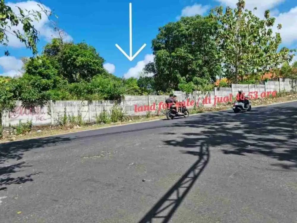 tanah pinggir jalan prabu Udayana jimbaran bali