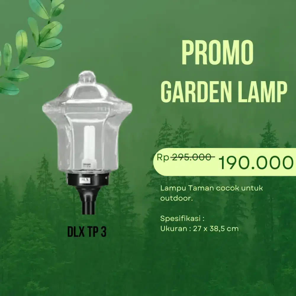 Lampu Taman Delman dan DLX Berkualitas