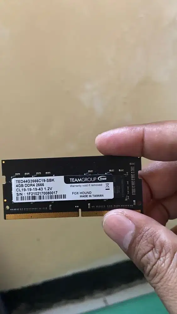 Memory Ram 4GB DDR 4 TeamGroup 2666Mhz original