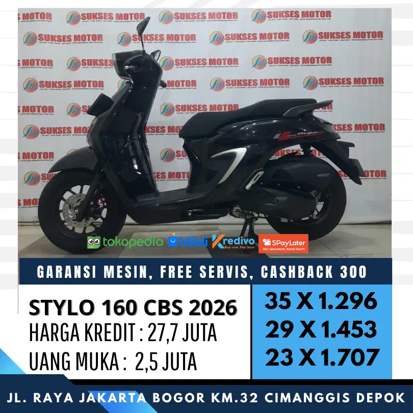 STYLO 160 CBS 2026 MULUS KREDIT PROMO CASHBACK 300 SYARAT KTP KK