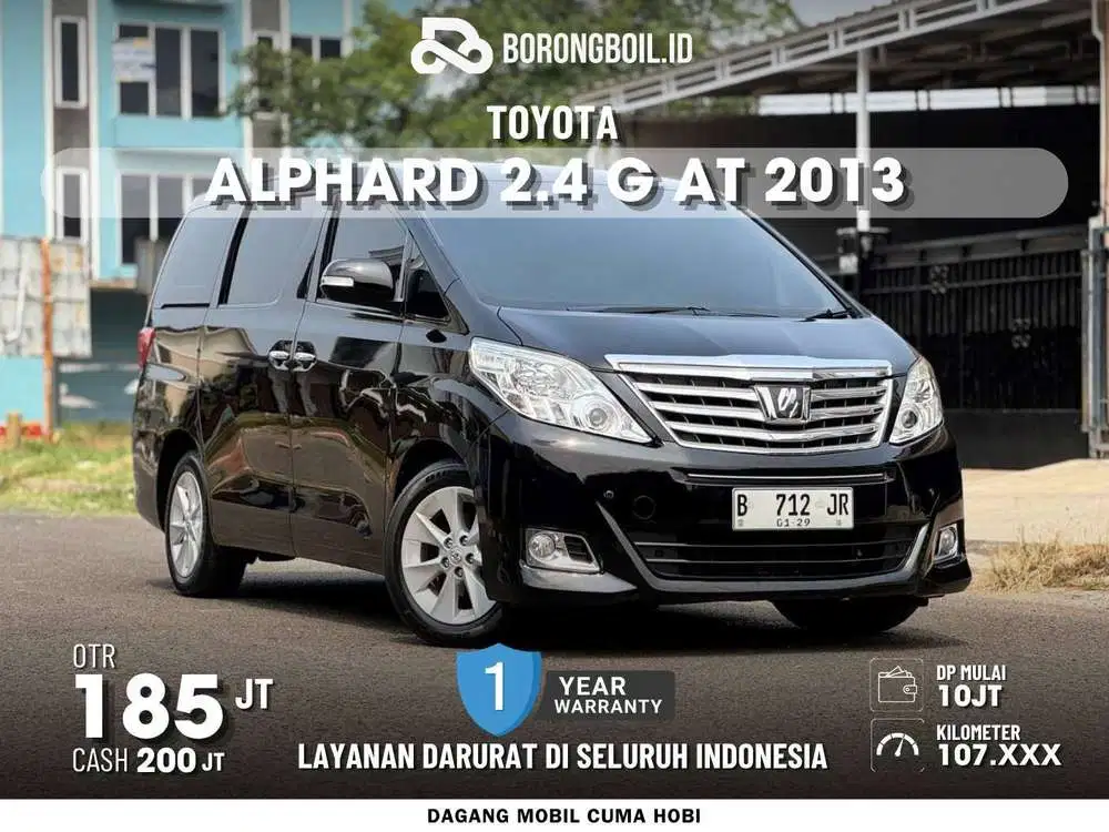Toyota alphard 2.4 G At hitam metalik