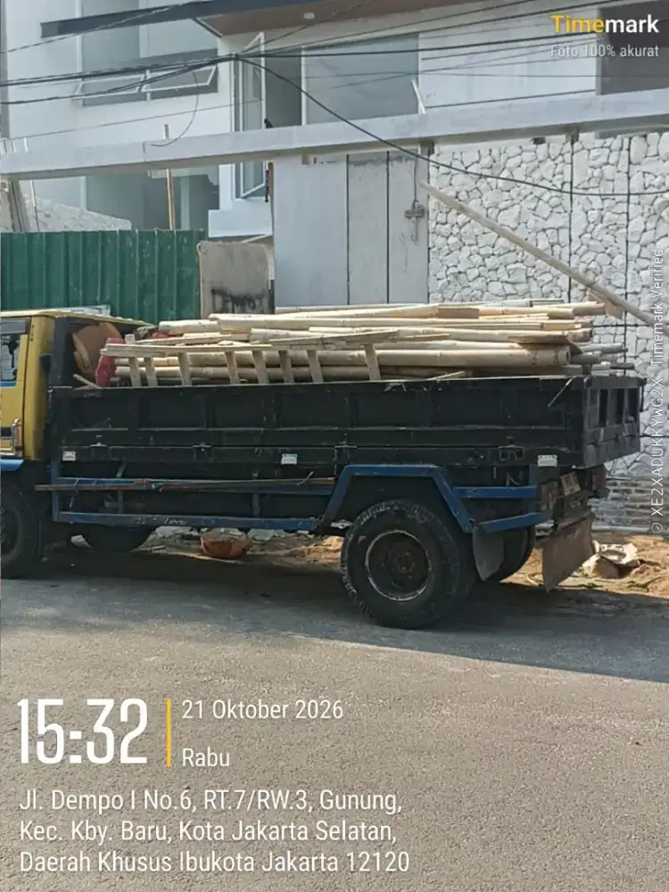 Jasa buang puing dan angkutan sampah proyek