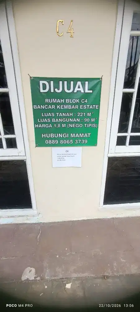 Bismillah di jual rumah di perumahan bamcarkembar estat