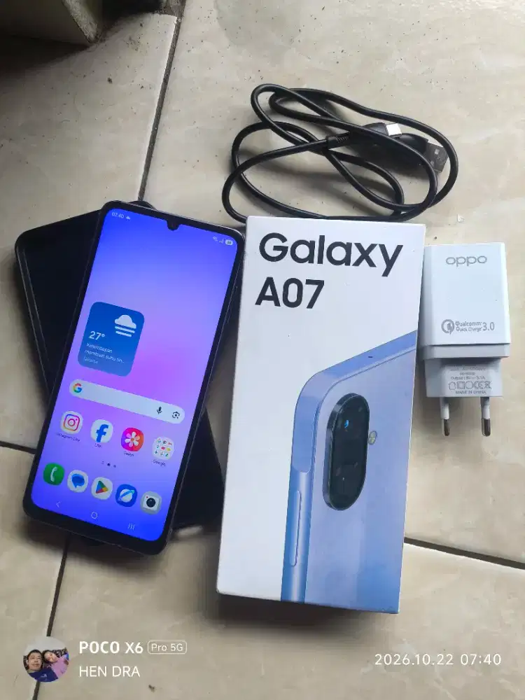Samsung A07 ram 4/128 BACA DESKRIPSI