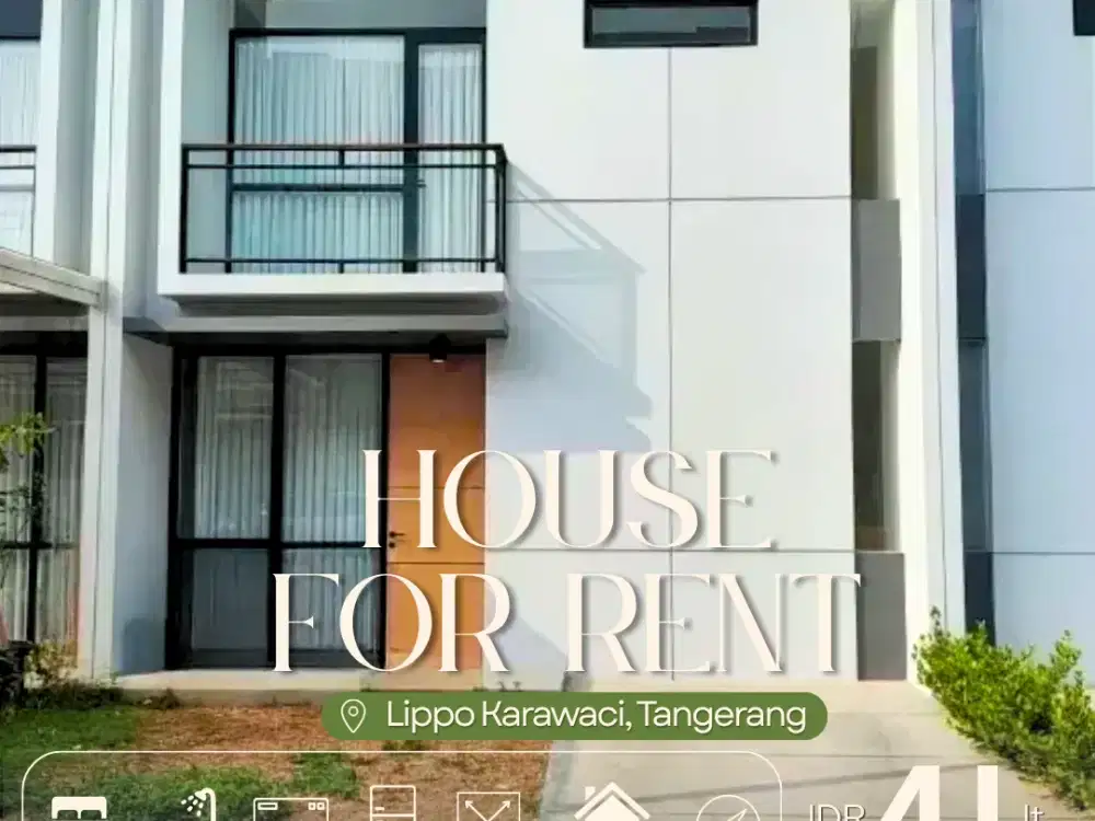 DISEWAKAN RUMAH – LIPPO KARAWACI, TANGERANG