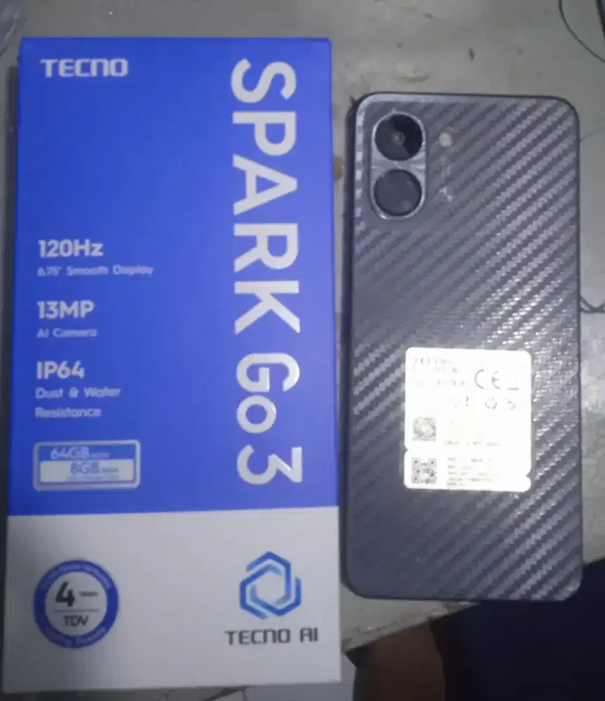 d jual cepat tecno spark go 3 ram 4/64
