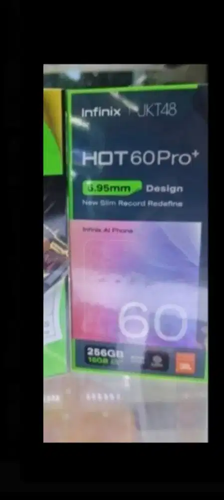 Infinix hot 60 pro plus 256gb ram 8gb dan8/128 layar lengkung resmi