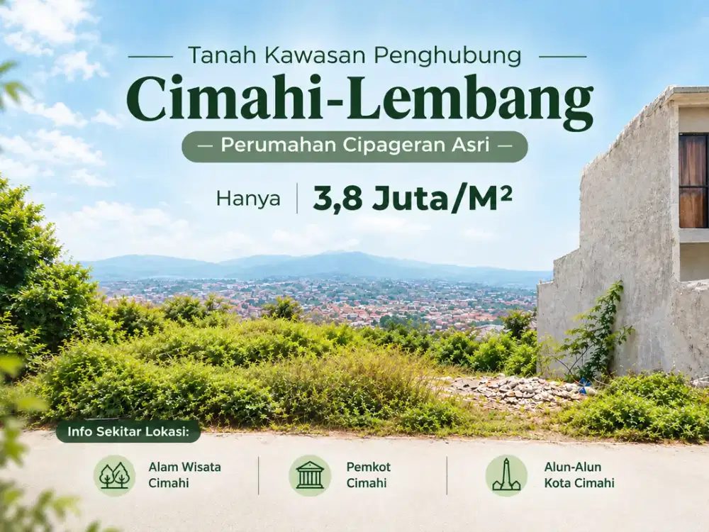 Tanah Strategis Penghubung Cimahi-Lembang, Cipageran