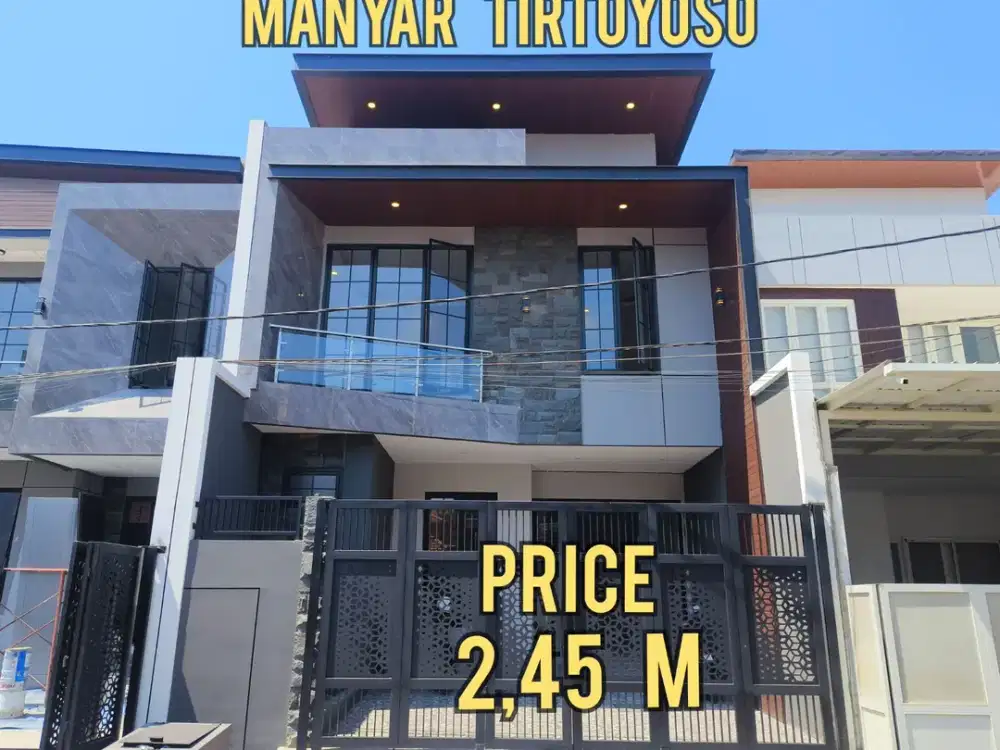 BARU GRESS RUMAH MANYAR TIRTOYOSO MINIMALIS MODERN. DEKAT ITS, ITATS, MERR, UNAIR, KLAMPIS, KERTAJAYA, DHARMAHUSADA, SEMOLOWARU, NGINDEN, Dll