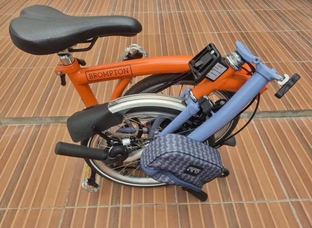 Brompton M6R Orange Cloud Blue 2021