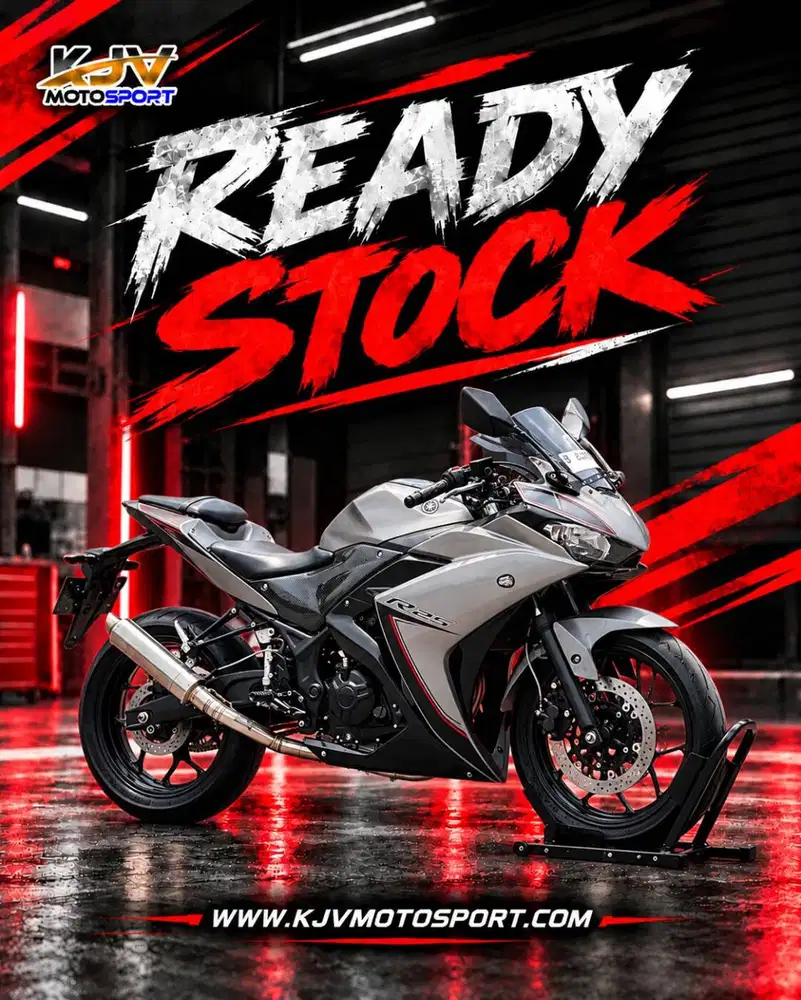 YAMAHA R25 OLD GREY 2016 PAJAK PANJANG SIAP TOURING