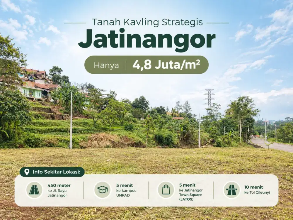 Tanah Kavling Jatinangor,, Luas 106 M² - Dekat Unpad