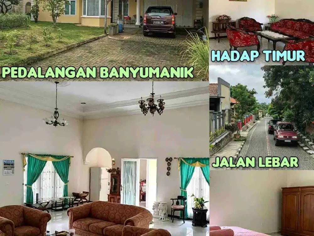 DIJUAL RUMAH BANYUMANIK, PEDALANGAN SEMARANG. TANAH LUAS, LINGKUNGAN ASRI & SEJUK