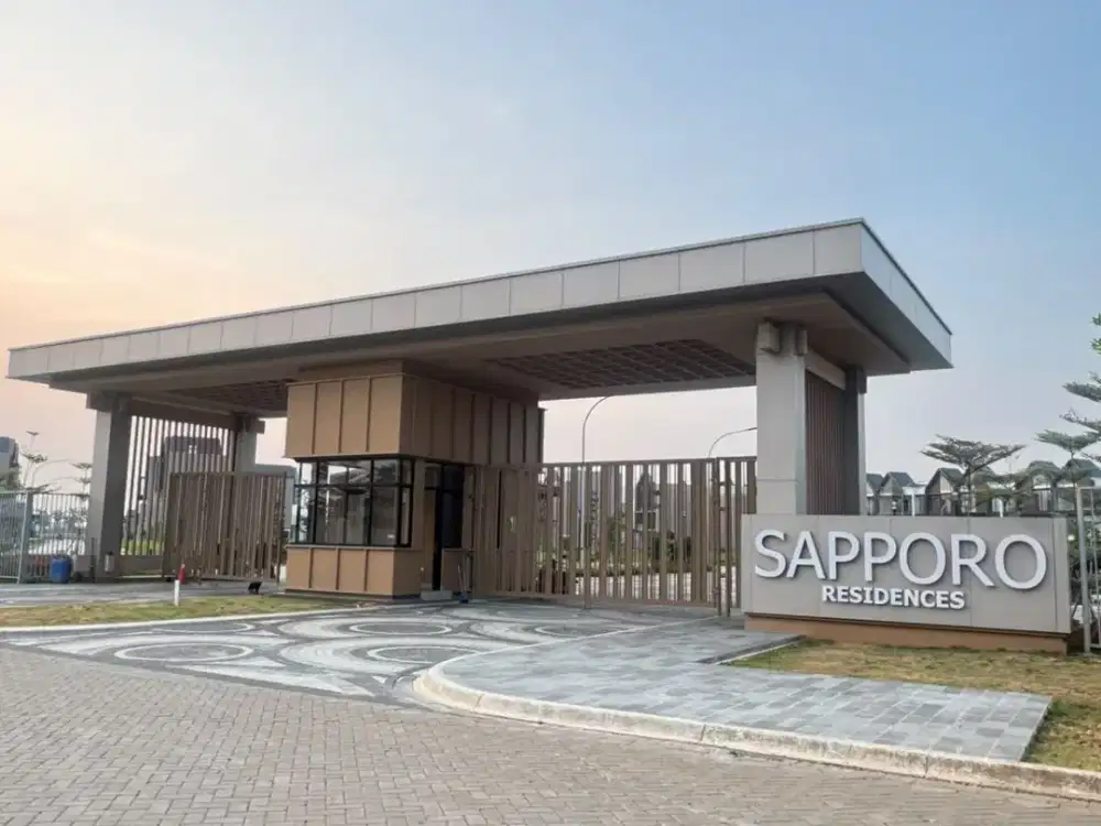 DIJUAL RUMAH SAPPORO RESIDENCES PIK 2 (3 LANTAI) ROOFTOP + ZEN GARDEN UK 5X10 TERMURAH