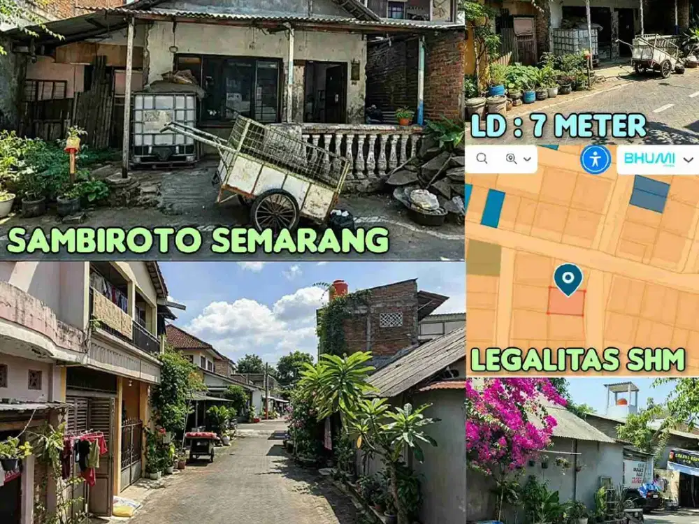 DIJUAL TANAH & BANGUNAN DI SAMBIROTO, TEMBALANG SEMARANG