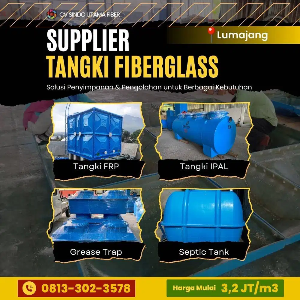 Solusi Tepat Penyedia Water Tank, IPAL dan Grease Trap Lumajang