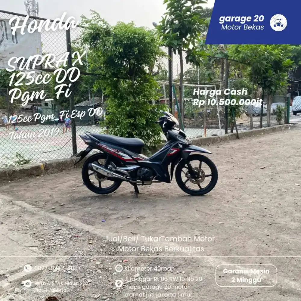 Honda Supra X 125cc Pgm_Fi DD  Tahun 2019