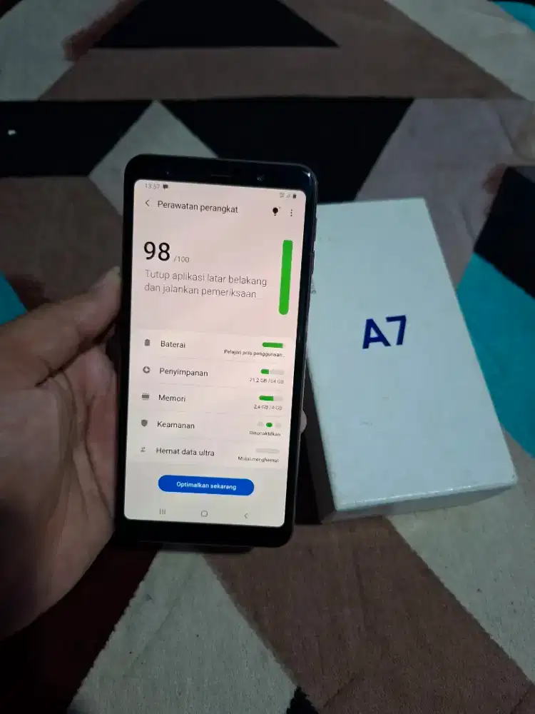 Samsung a7 2018 fullset 4/64