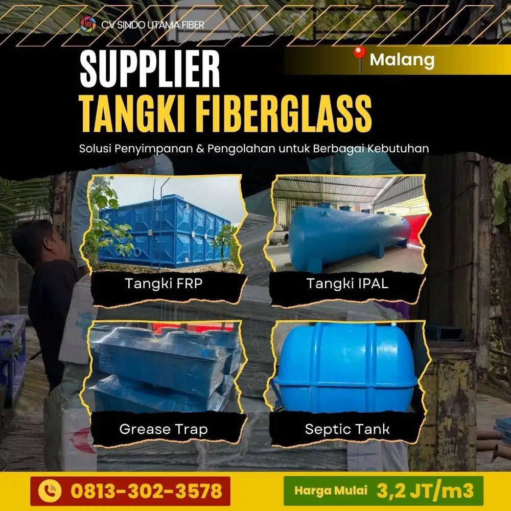 Berkualitas Kontraktor Tangki Panel Air, IPAL dan Grease Trap Malang