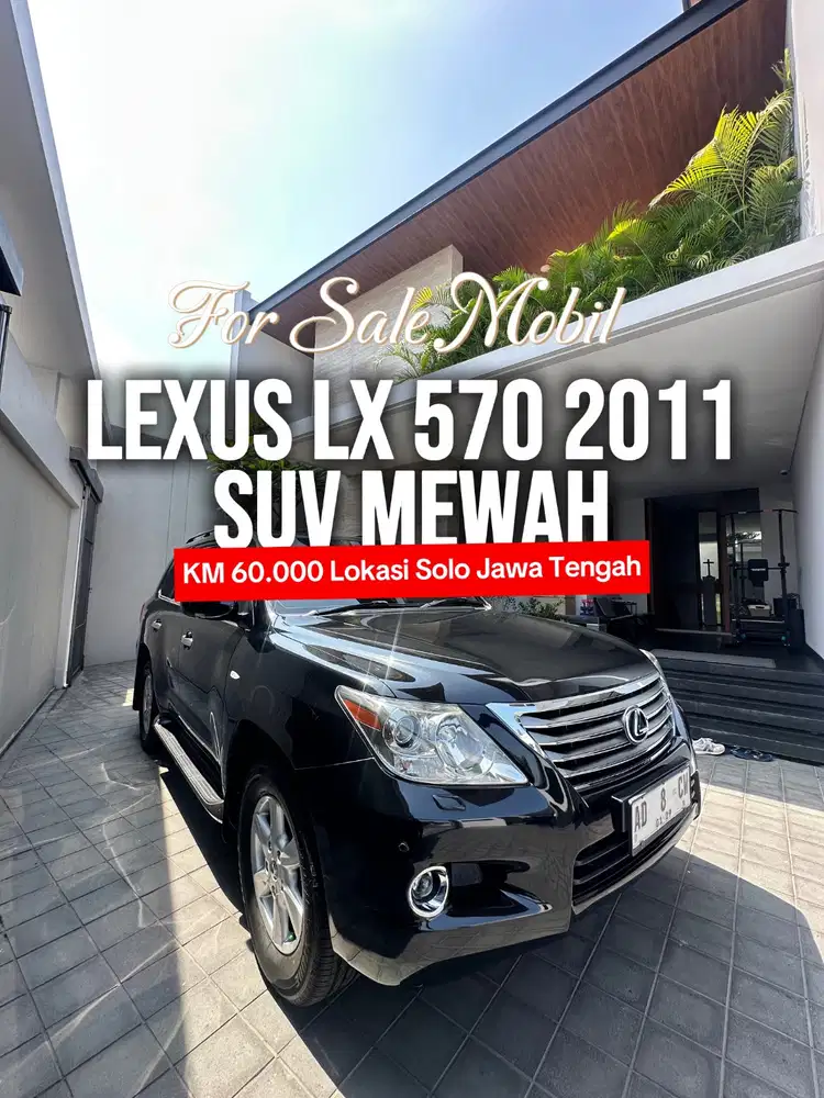Lexus LX570 5.7 AT 2011 Hitam, SUV Luxury Siap Pakai